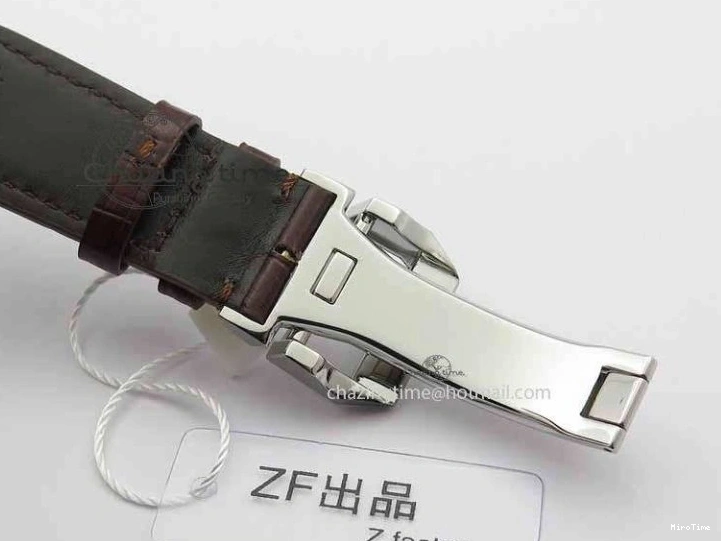 MIROTIME 0331 Unique Portuguese IW3714 Diam ZF V2 1:1 Best Edition Gray Dial On Brown Leather Strap A79350 (Slim Movement) 7250